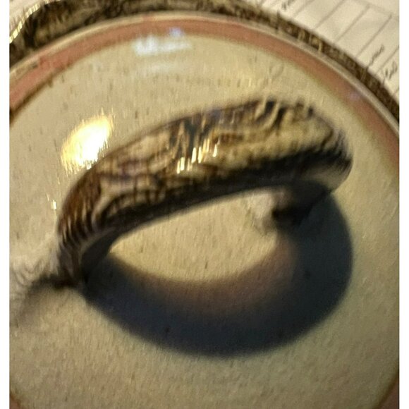 Stunning Art Pottery Shallow Bowl with Covered Lid Colorful Butter Dome 8" x 6" - Picture 9 of 9